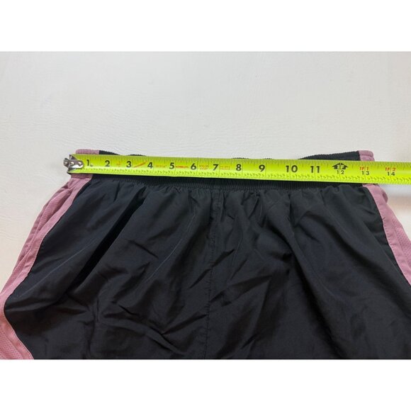 Nike Dri-Fit Womens Running Shorts Black & Pink Wicking Medium (bin DD191) - Picture 4 of 6